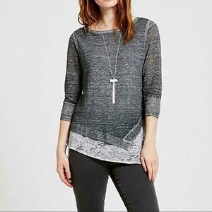 Mint Velvet layered asymmetric knit sweater